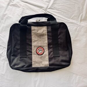 MAJESTIC PETS 15” Dog Canvas Black & Grey Travel Bag